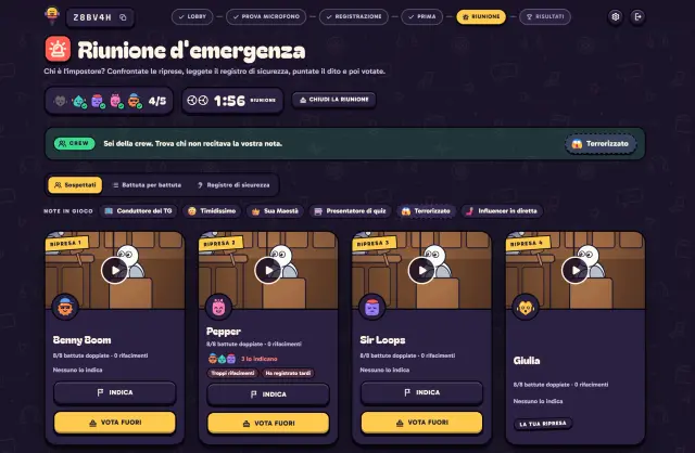 impostore riunione emergenza